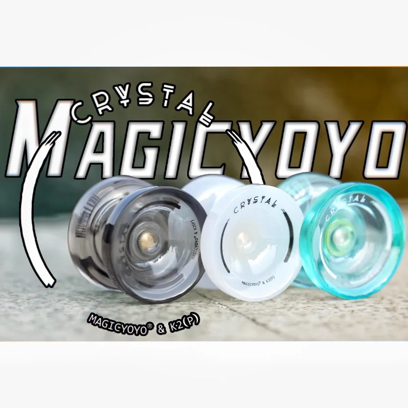 Beginner Yo-yo Crystal K2-crystal Professional Fancy Yo-yo Magic Yoyo Ghost Hand Cool Color Transparent Edition Gift Toys