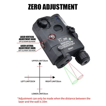 Tactical UHP AN PEQ-15 IR Red Dot Sight Blue Green Version Fit 20mm Rail Weapon Led Scout Light Airsoft Accesory Hunting Laser 5