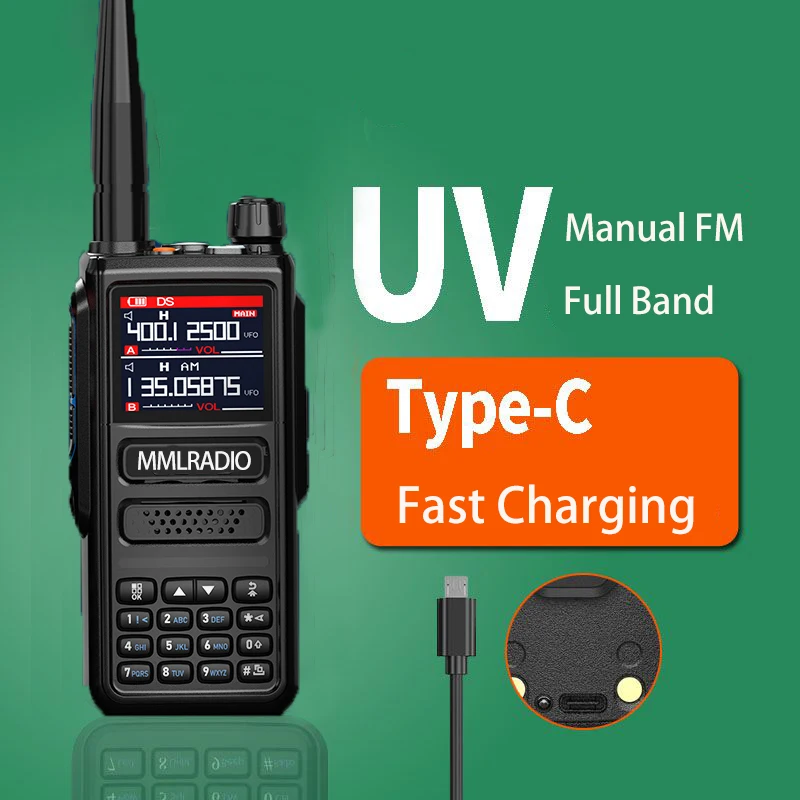 Gps 6 Bands Amateur Ham Two Way Radio 256ch Air Band Walkie Talkie Vox Dtmf  Sos Lcd Color Police Scanner Aviation - Walkie Talkie - AliExpress