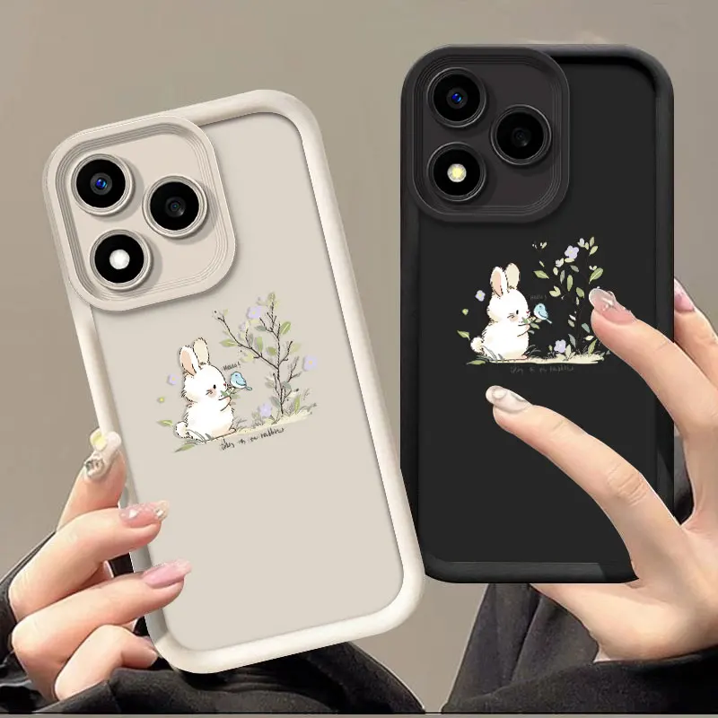 Cute Rabbit Pattern Shockproof Silicone Case – Flexible Protective Cover