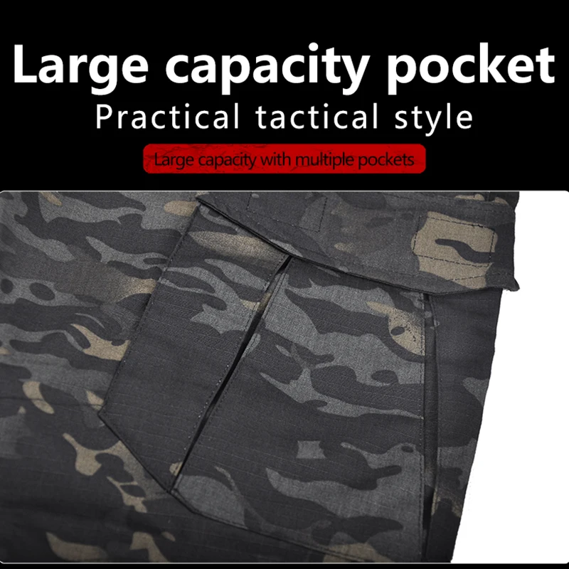 Outdoor Cargo Pants Men's Casual Camouflage FIshing Pants Fashion Streetwear Jogger Tactical Softair Trousers Men Clothing