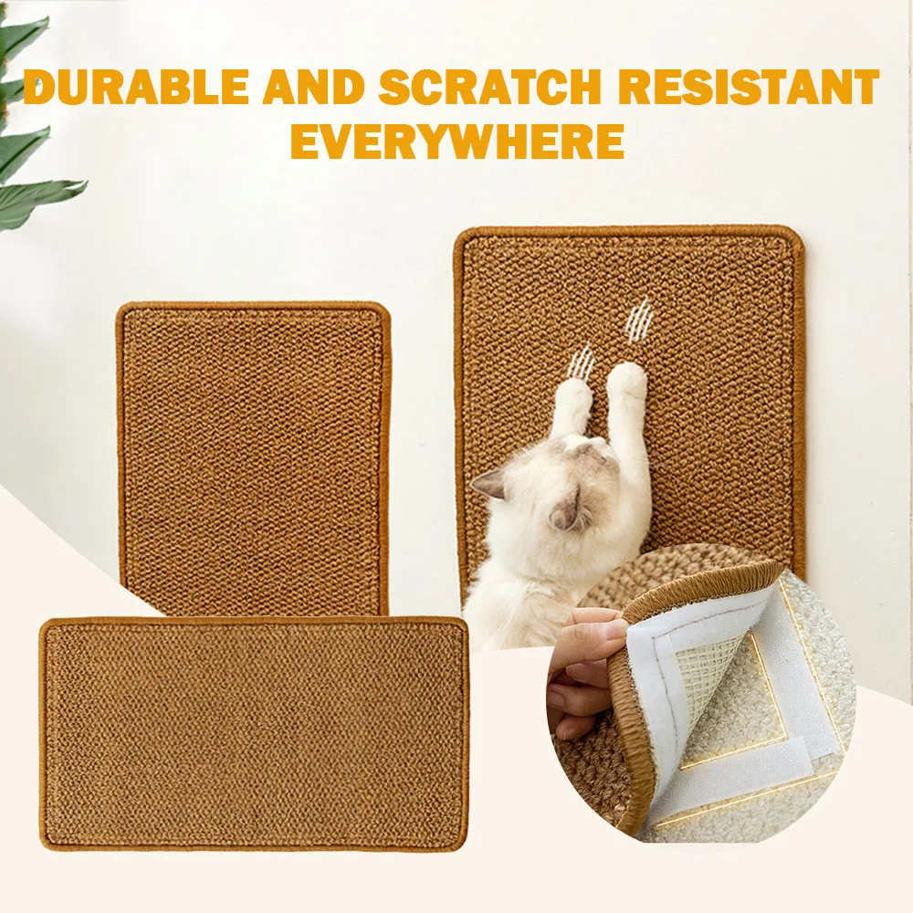 Cat Scratcher Sofa Protector Cats Scratcher Pad Board Protection Self-adhesive Carpet DIY Cat Scratch Mat Pet Accessories