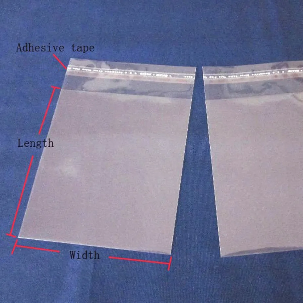 500Pcs High Transparent Small Self Adhesive Seal OPP Bags,All Clear Plastic Gift Jewelry Packaging Self-sealing Candy Poly Pouch 6