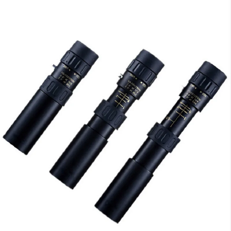 

Manufacturer Portable Pocket 10-30X25 Continuous Zoom Monocular Low Light Level Night Vision HD High Power Telescope