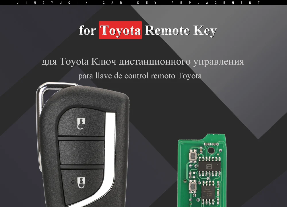 Keyforkess-FCCID BA2TA 2 pulsanti telecomando Flip chiave 433MHz H-8A Chip FOB per Toyota Hilux 2015 2016 2017 2018 2019 2020 - S7ff016c3b5924880a0bb14000314ab0bj