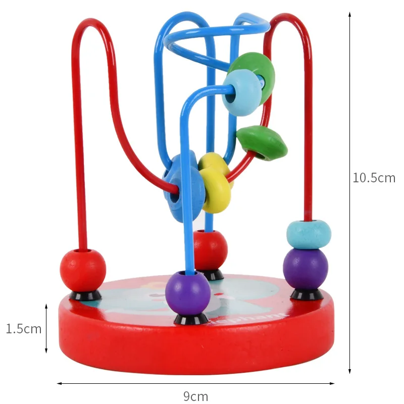Arithmetic Education Bead Maze Toy for Toddlers with Colorful Animals Counting Learning Circle Toys for Kids Preschool Education 6