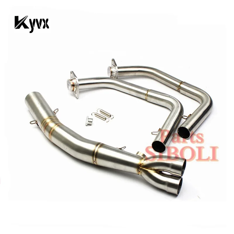 Motorcycle Full Exhaust Systems Header Pipe Front Link Pipe 51mm Slip on For Kawasaki Ninja 400