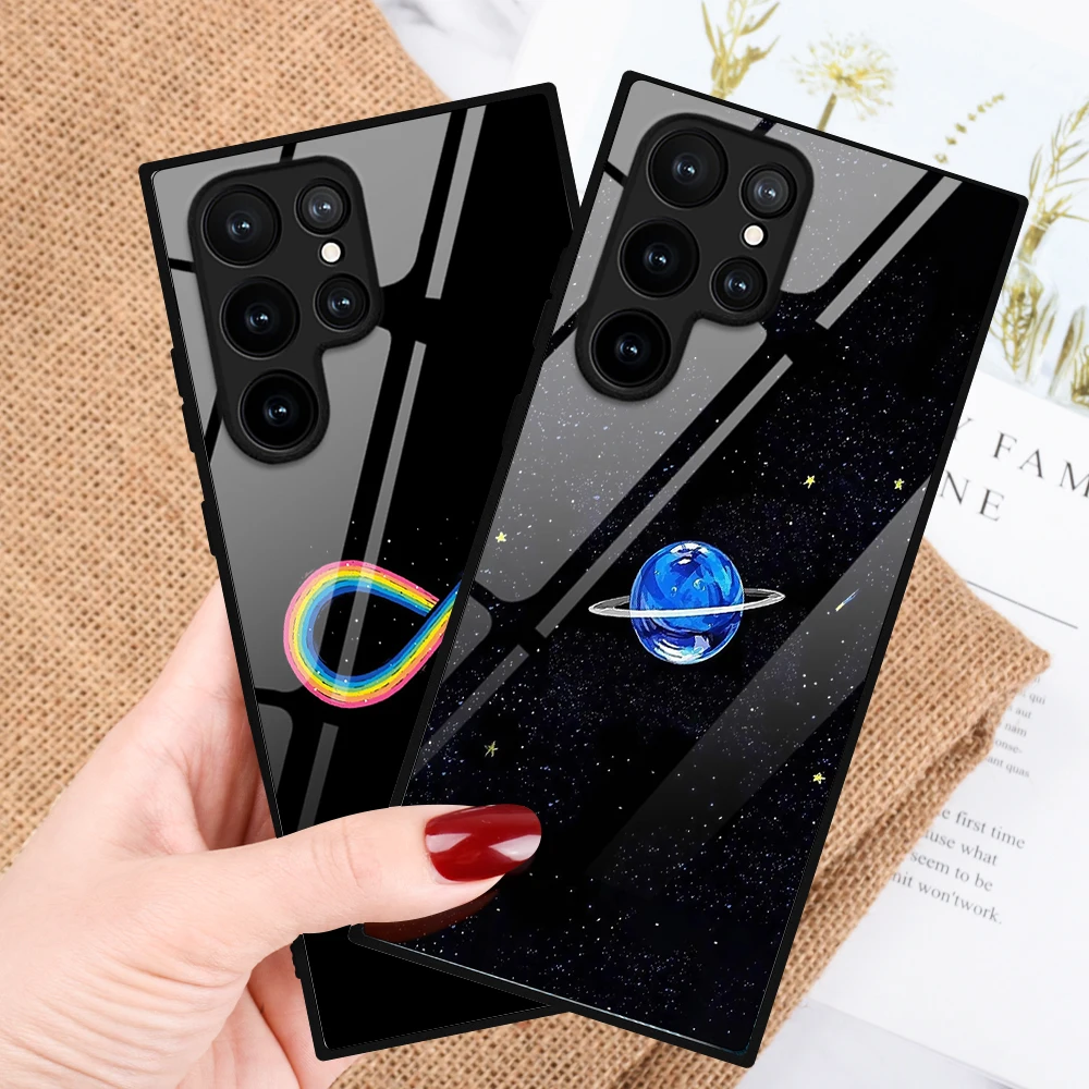 Custodia Per Telefono Cosmic Planet Per Samsung Galaxy S21 S23 S22 S20 S21 Ultra Fe 5G S10 Plus S10E Note 10 20 Fundas In Vetro Temperato