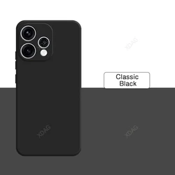 Liquid Silicone Soft Bumper Phone Case with Internal Flocking and Enhanced Protection for OPPO Reno15 (Classic Black)