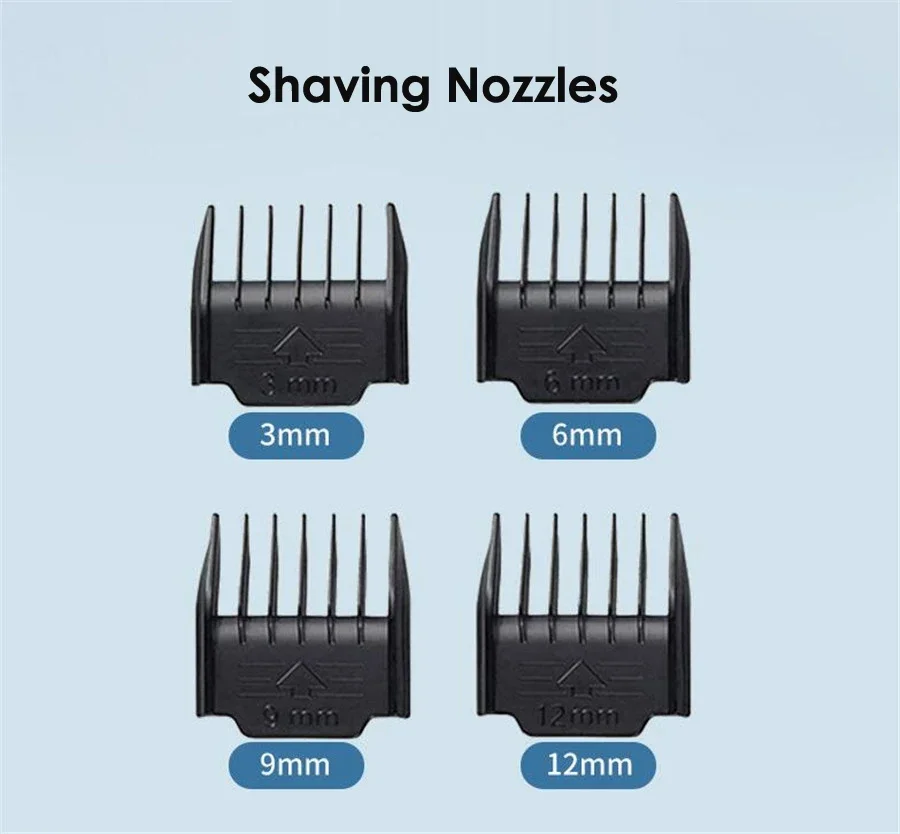 LANGBA Professional Rechargeable Pet Cat Dog Hair Trimmer Electrical Clipper Shaver Set Haircut Machine Grooming Kit Black