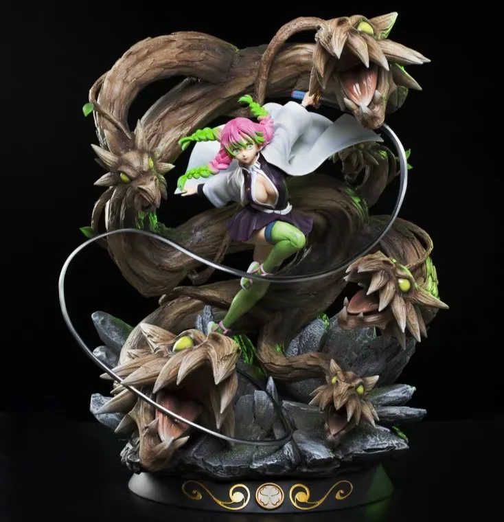 Anime Demon Slayer Figures Kanroji Mitsuri Action Figure Gk Statue