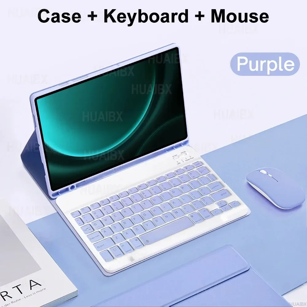 Premium Detachable Bluetooth Keyboard Case - 8.7 Inch Tablet Cover