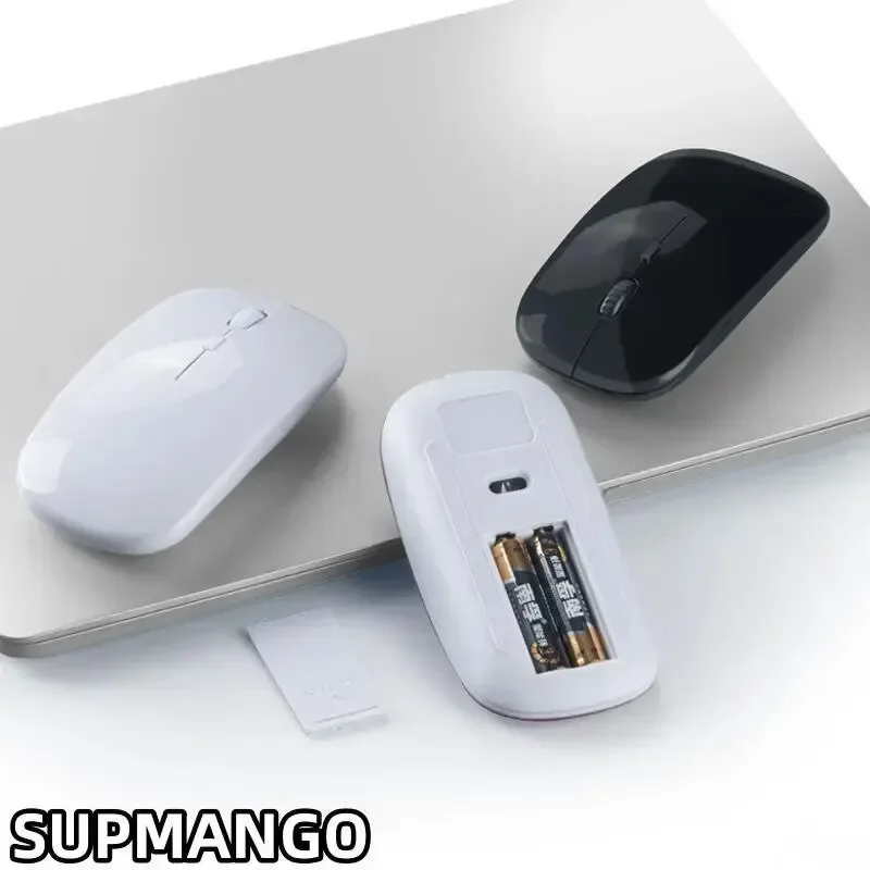 Ultra Thin USB 2.4Ghz Wireless Mouse 1600DPI 4 Buttons Cordless Mice for PC Desktop Laptop Windows Computer for Wireless Mouse