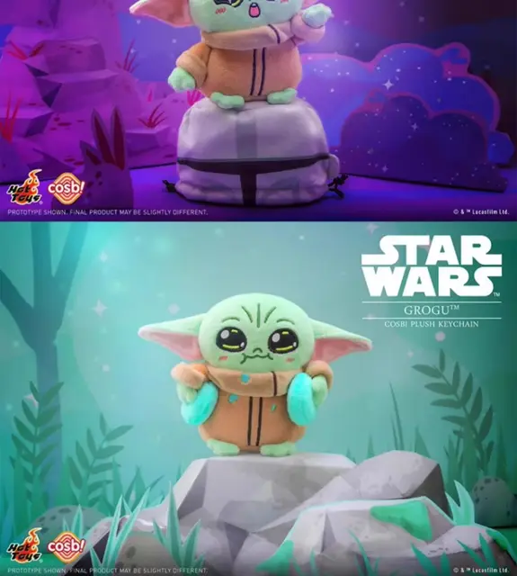 ［限定］GROGU Cosbi Plush Keychain Star Wars Hot Toy Cosbi - Star Wars Grogu Cosbi Blind Box Plush