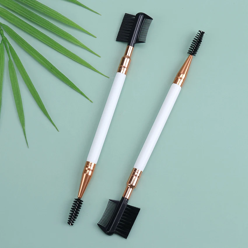 1PC Double Ended Eyebrow Comb Brush Beauty Makeup Brushes Eyelash Applicator Professional Make Up Tool makeup tool