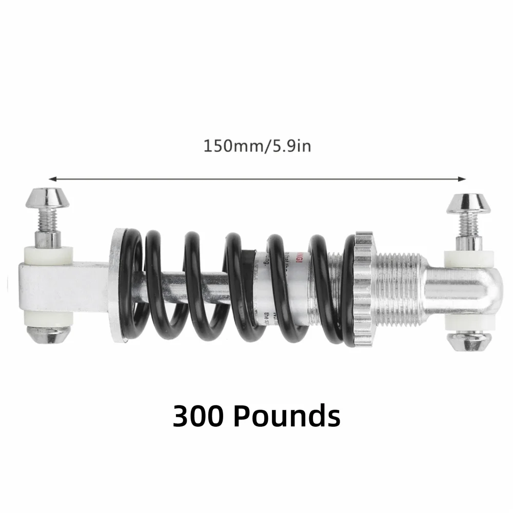 150mm 300LBS 자전거 충격 흡수 장치 간편한 설치 안정적인 서스펜션 스프링 충격 알루미늄 합금 범용 충격 댐퍼