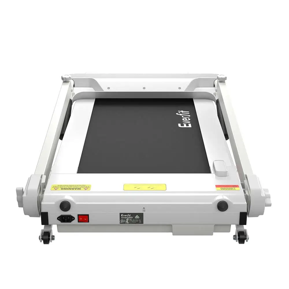 Foldable Everfit Electric Treadmill for Home Gym Fitness-420mm White Exercise Machine