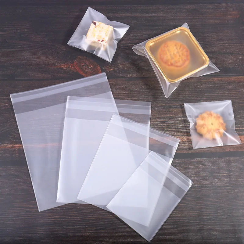 100er-Pack dicke, mattierte, transparente, selbstverschließende Beutel – ideal zum Backen und für Lebensmittelverpackungen – Hochzeiten, Geburtstage und Heimwerkerarbeiten