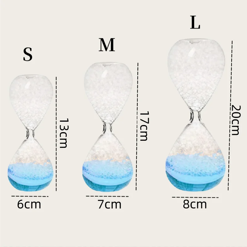 Creative Multicolor Dreamed Bubble Hourglass Drift Bottle Liquid Glass Sand Clock Motion Sensory Timer Desktop Decoration Gifts 2