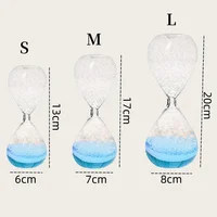 Creative Multicolor Dreamed Bubble Hourglass Drift Bottle Liquid Glass Sand Clock Motion Sensory Timer Desktop Decoration Gifts 2