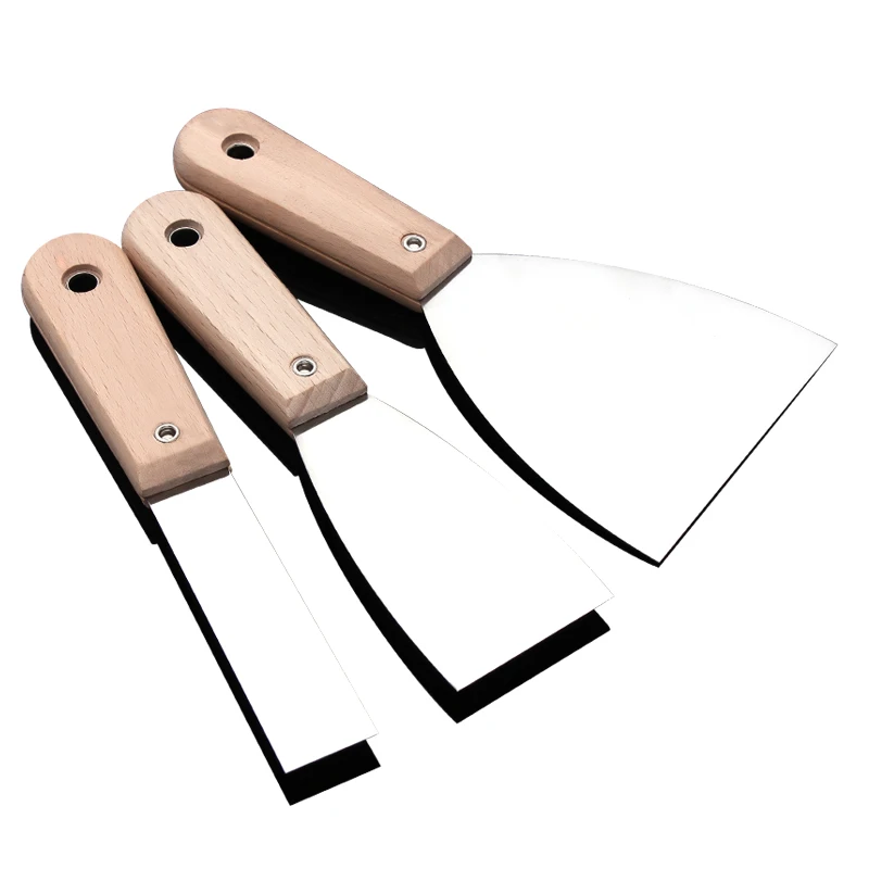1PCS Wood/Plastic Handle Scraper Paint Knife Decoration Wall Scraper Paint Tool 1-6 Inch Stainless Steel Putty Knife