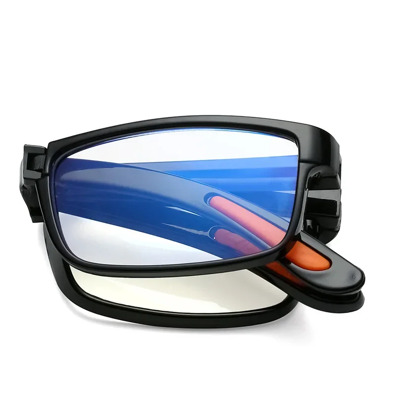 Fashion Far Sight Glasses TR90 High Definition Resin Presbyopic Glasses Portable Folding Square Frame Anti-blue Reading Glasses 4