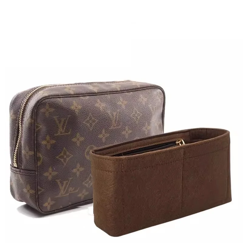 Felt Insert for LV Trousse 23 28 Toiletry Bag Inner Support Type Lined Cosmetic Bag Organizer