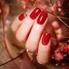 ROSALIND 4PCS Gel Polish Set 7ml Soak Off Nail Gel Red Series Shiny Bright For Nail Art Design LED/UV Lamp Need Base Top Gel 5