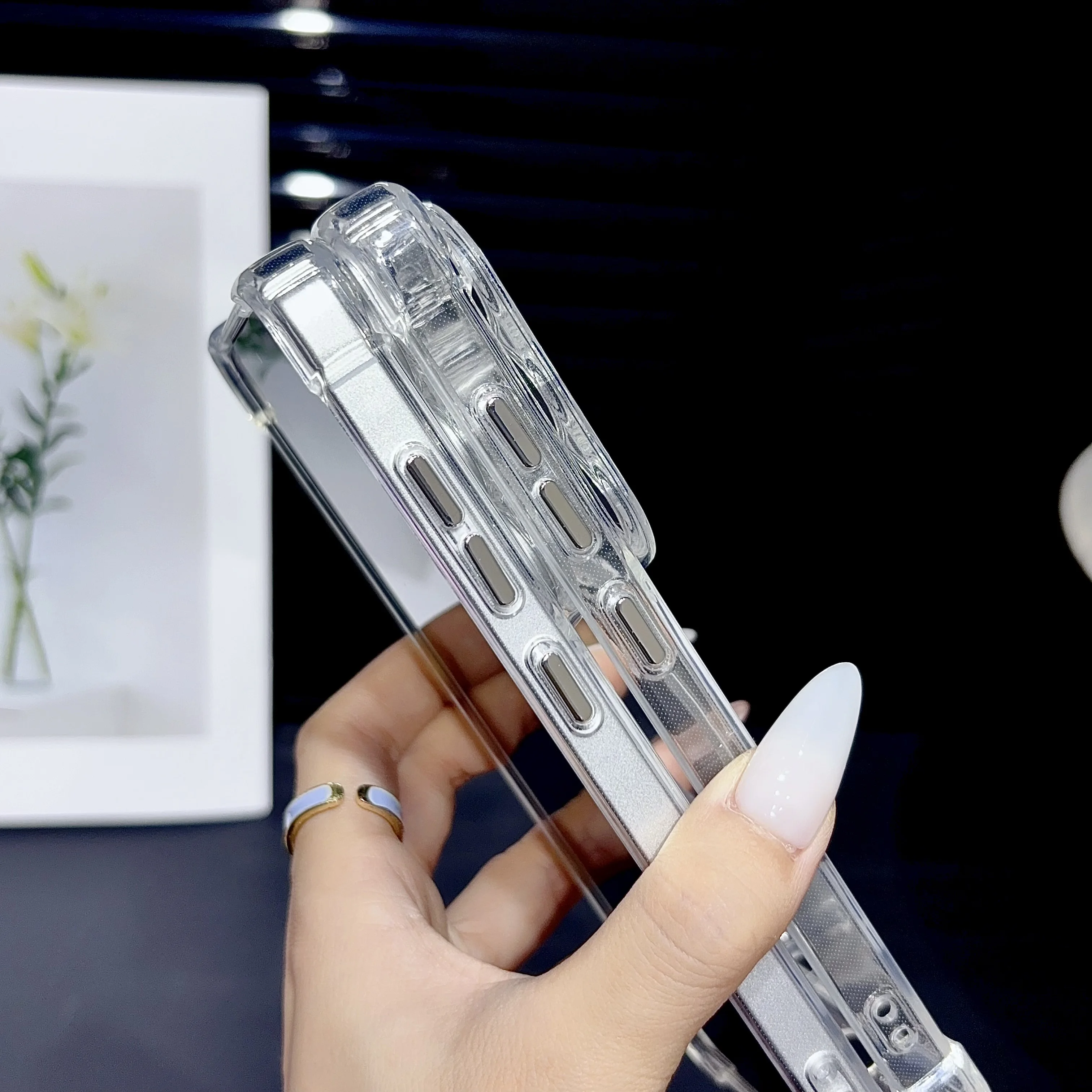 Magnetic Clear Shockproof Phone Case Cover