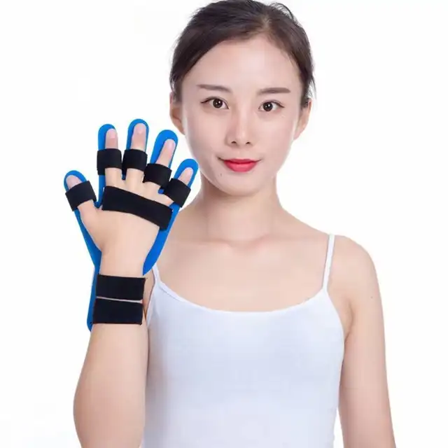 Adjustable Hand Wrist Finger Orthotics Extended Fingerboard for Stroke Hemiplegia Hand Splint Training Support Finger Protection 4