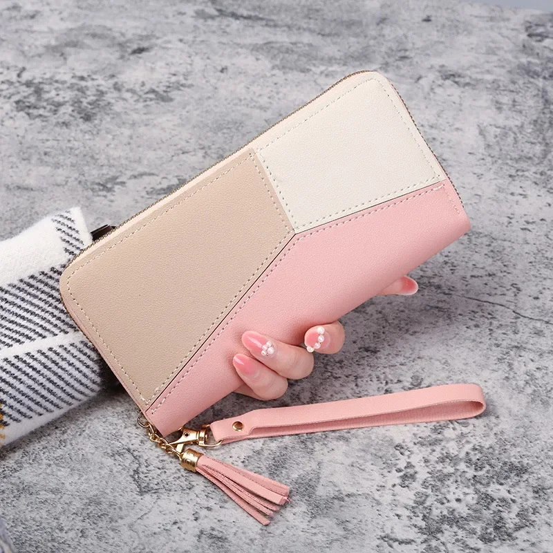 Showudesigns French Bulldog Long Wallet With Money Clip - PU Leather Women's Purse With Card Slots & Coin Pocket