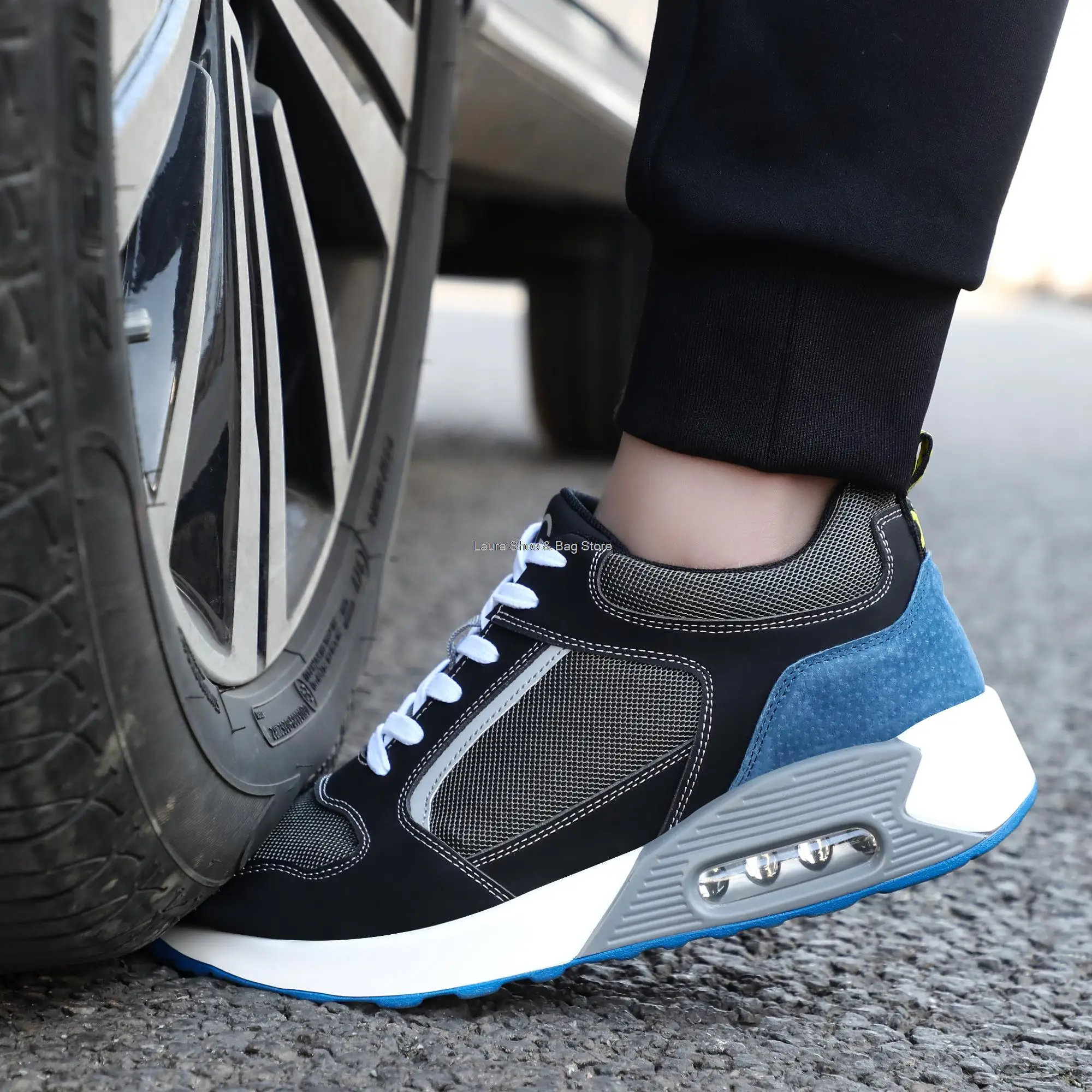 Safety Shoes Lightweight Safety Shoes for Men Women Anti-smash Puncture Proof Work Shoes Male Construction Security Boots