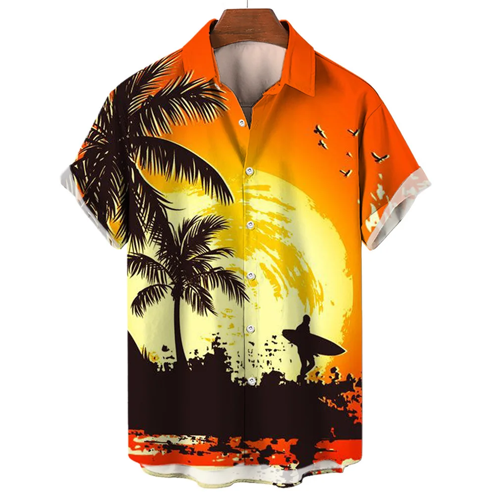 thumbnail image 1 of Camisetas de moda de verano para hombre, camisetas 3D de gran tamaño para playa, camisetas hawaianas con estampado de velero de manga corta para hombre, ropa para hombre, camiseta, 1 of 5