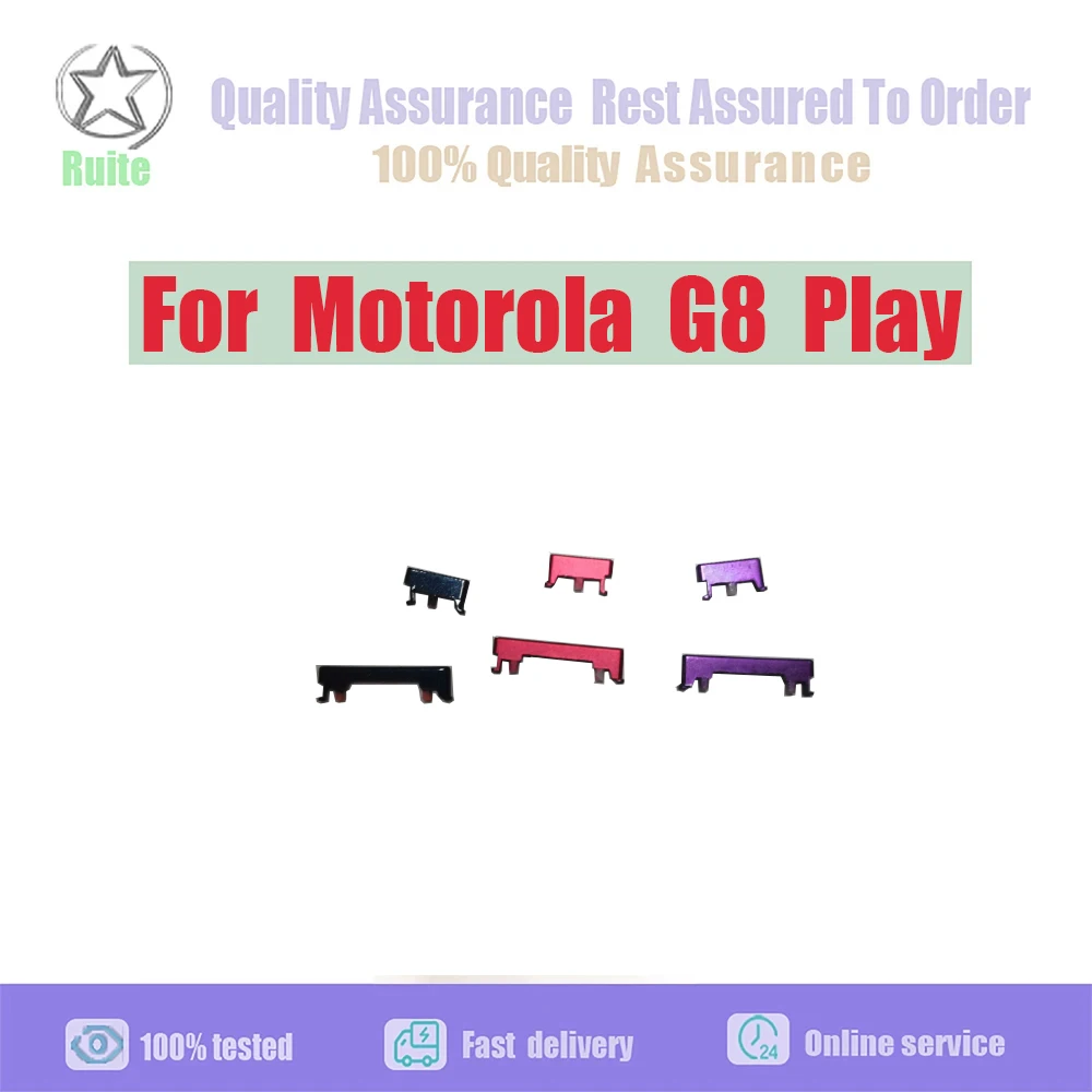 Side Keys Power and Volume Buttons Replacement For Motorola Moto G8 Play Replacement Parts