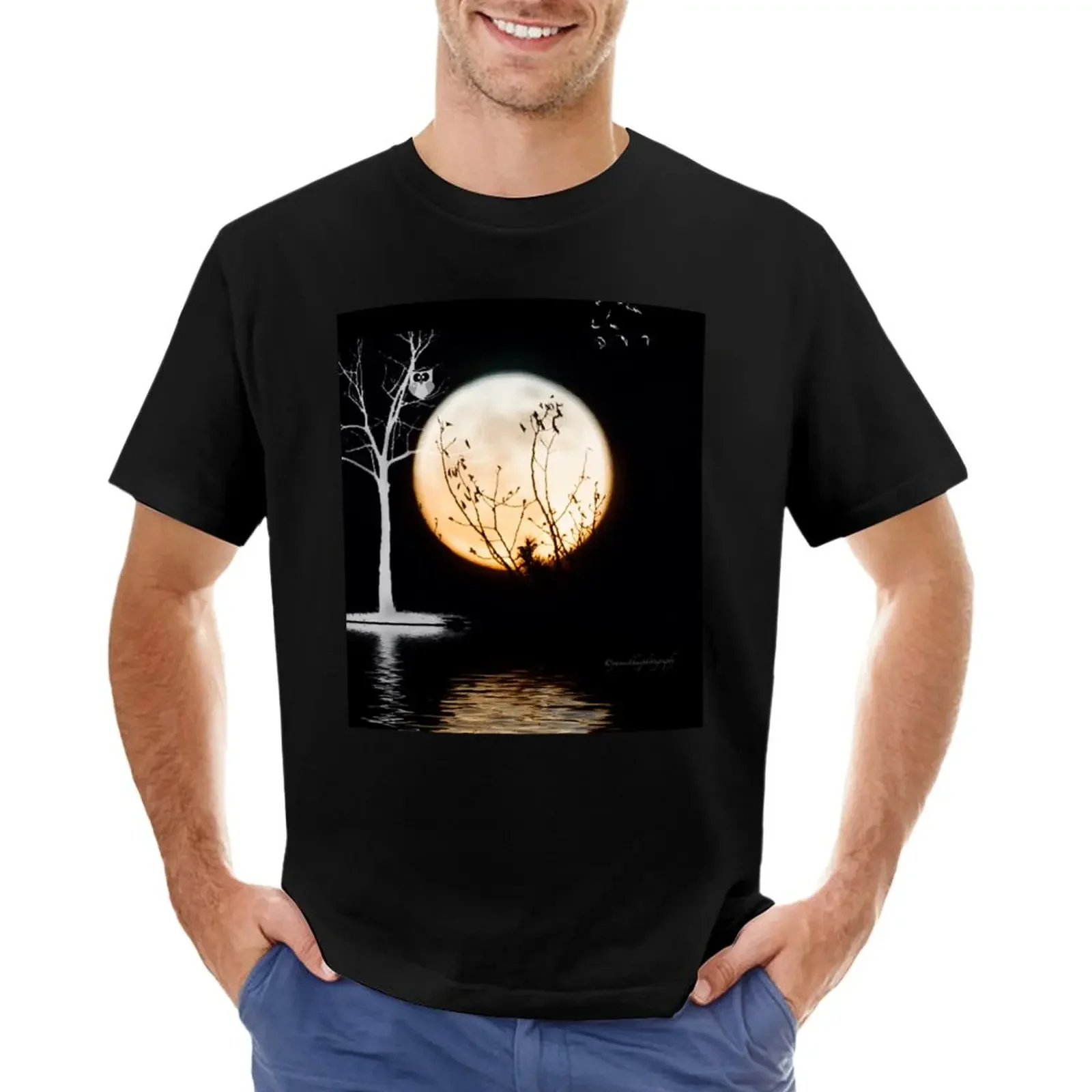 Super Moon Light T-shirt aesthetic clothes hippie clothes plus size tops mens t shirts