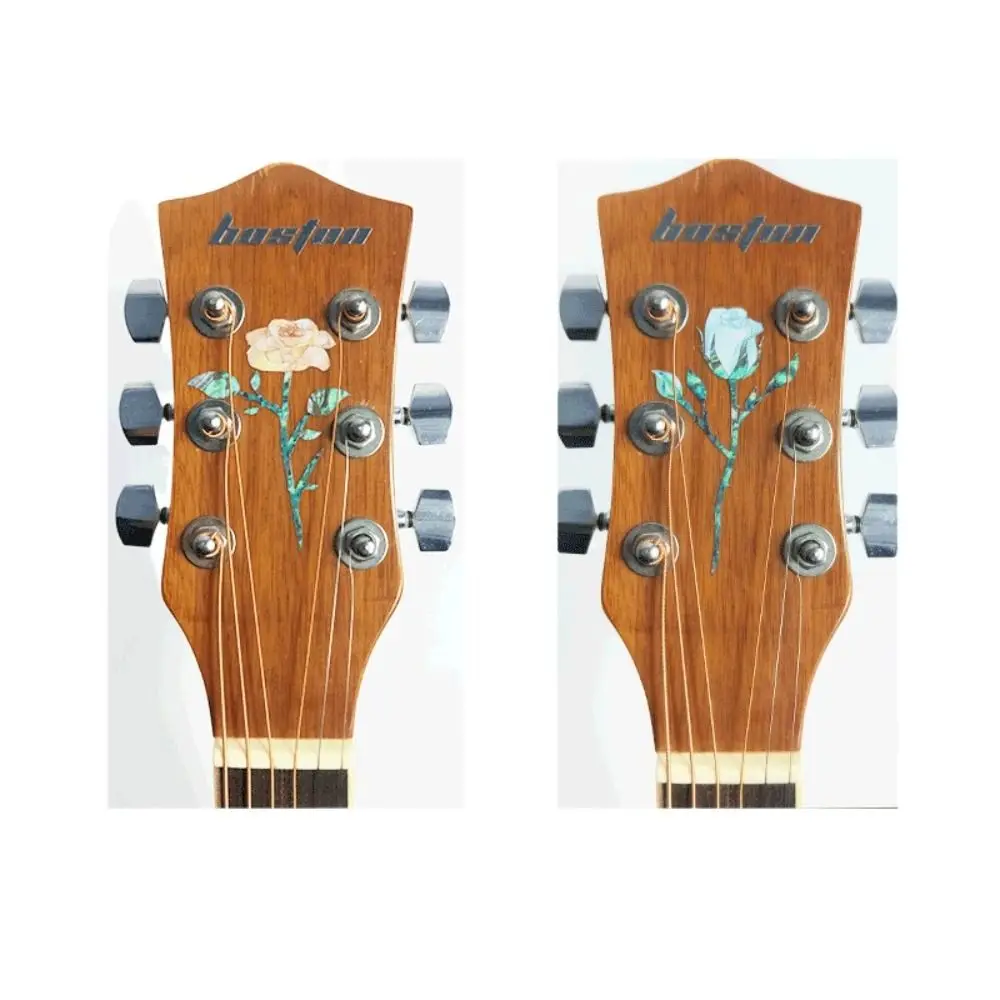 Guitar Head Sticker PVC Personalise Guitar Panel Sticker Inlay DIY Headstock Decal Electric