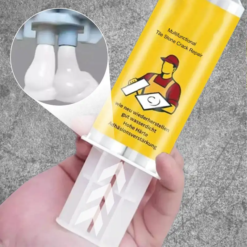 85g Multifunctional Tile Stone Crack Repair Kit Ceramic Floor Tiles Potholes Repair Paste Floor Cracks Traceless Agent
