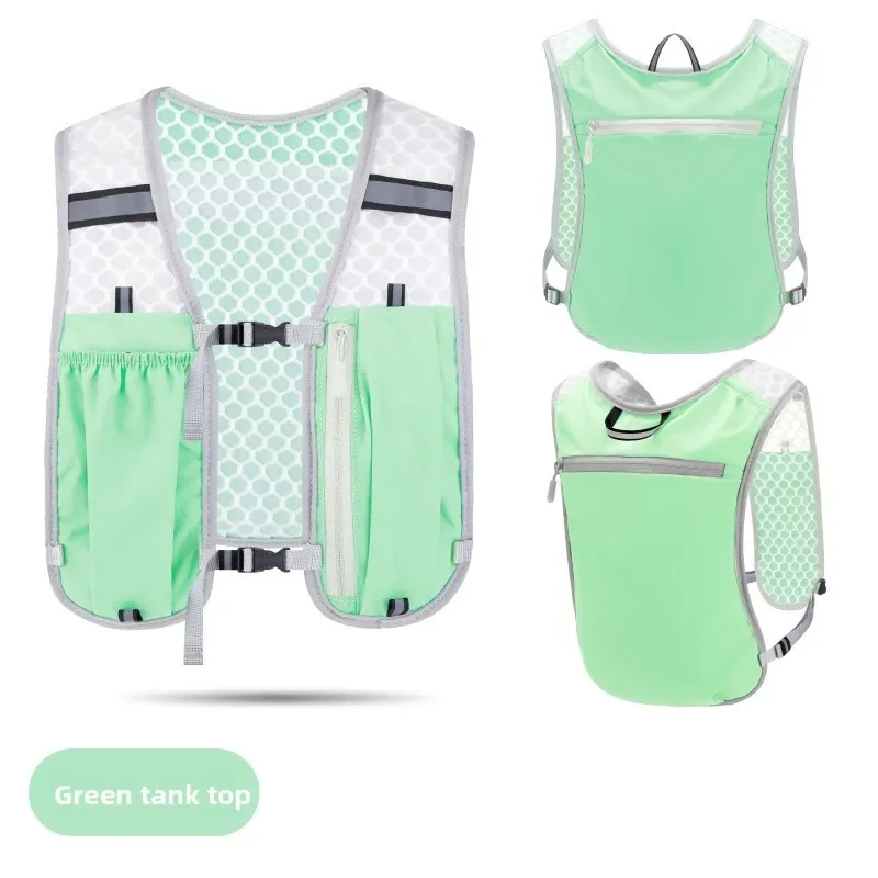 Night Running Backpack Reflective Strip Cycling Running Backpack Breathable Waterproof Running Vest Backpack