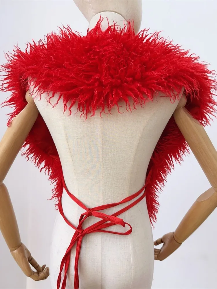 ♡*♡様 the red thread S flip fur vest THEREDTHREAD / ザレッド