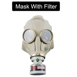 Advanced Multipurpose Black Full Mask Respirator for Chemical Protection and Spray Painting (64mask with filter)