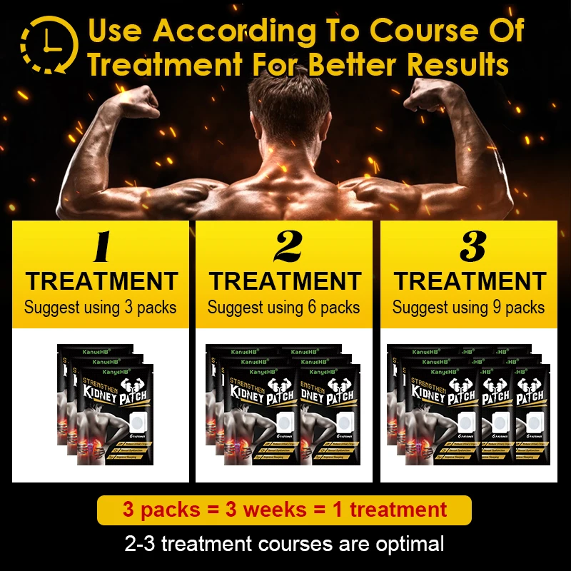 18pcs=3bags Men's Strong Kidney Patch Extend Sex Time Penis Harder & Durable Enhance Your Confidence Male Delayed Patches A1816