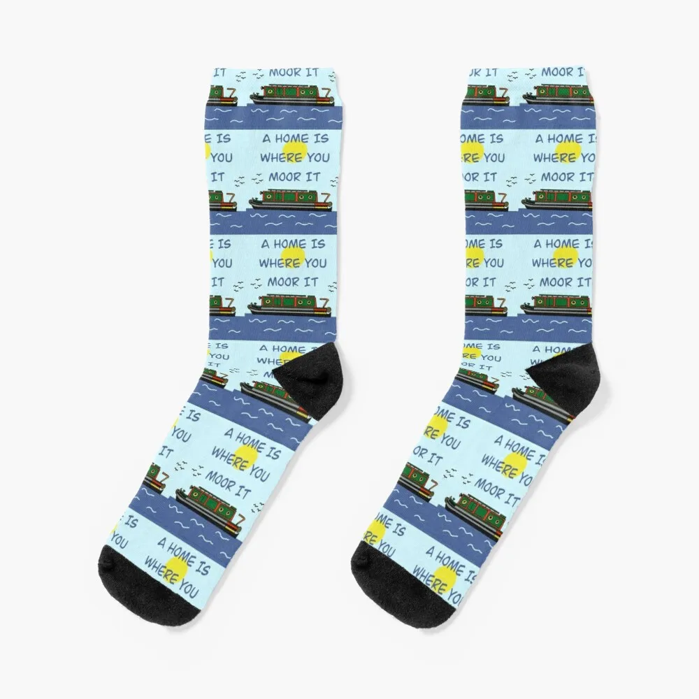 

A home is where you moor it Socks Cycling Socks