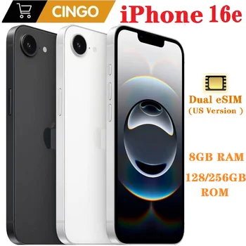 Originale usato Apple iPhone 16e 128 GB/256 GB Dual e-SIM 6.1 '' A18 Hexa-Core 5G Face ID iphone 16 e cellulare