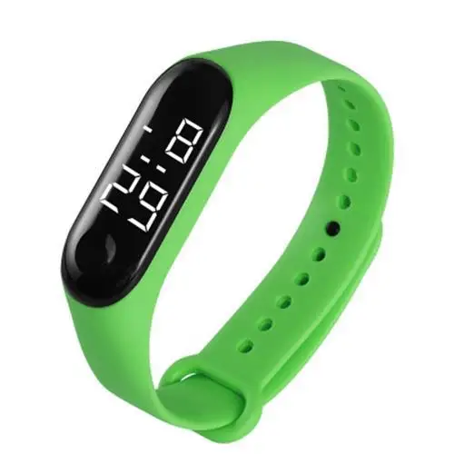 M3 Led Watch Color Screen Smart Sports Bracelet Running Swimming Waterproof Touch Heart Rate Men's And Women's Silicone Watch 