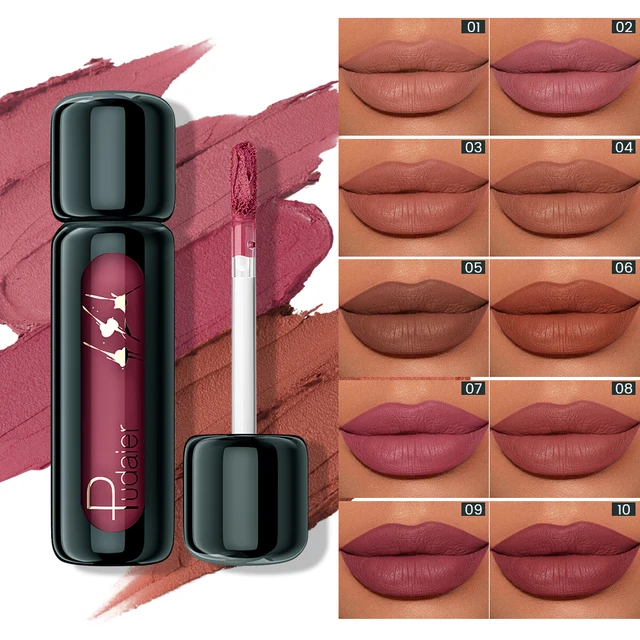 1PC Matte Lip Gloss Lipstick, Long-Lasting Waterproof Non-Stick Cup, Non-Fade Liquid Velvet, Suitable for Daily Use