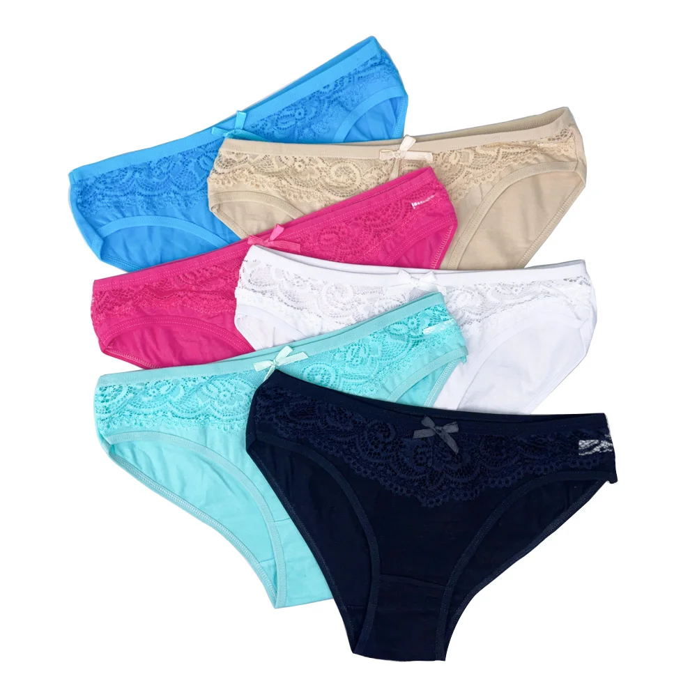 5 Pcs/set Women's Panties Soft Cotton Breathable Briefs Women Sexy