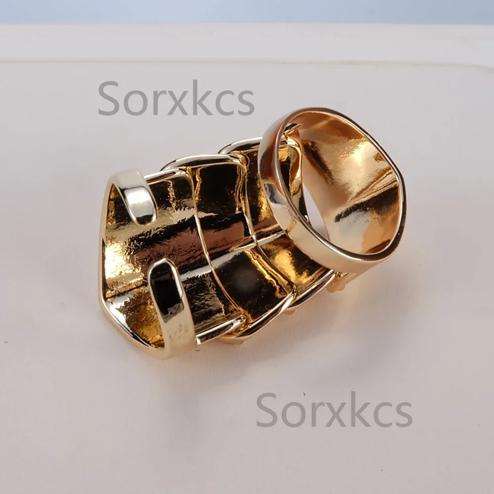 Metal Armor Ring Rock Punk Style Movable Joint Rings Unisex Fashion Jewelry luxury brand Couple Ring Diamond Joint Man Ring