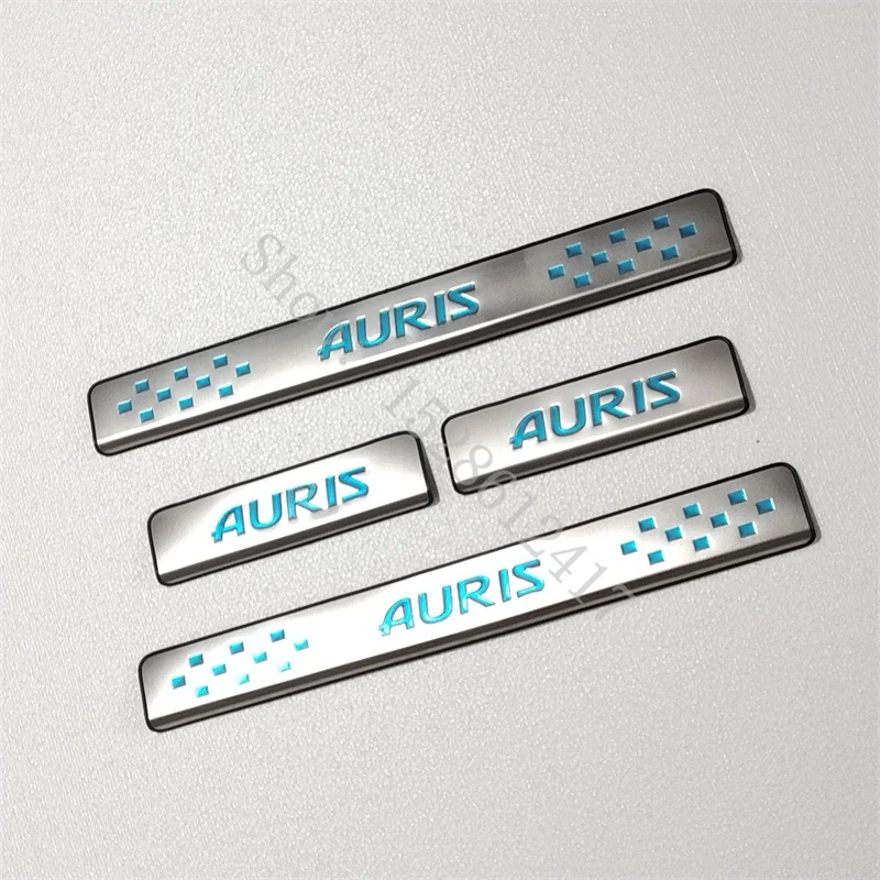 for Toyota Auris E150 E180 2010~ stainless steel Door sill scuff plates thresholds protector car Accessories Welcome Pedal car accessories