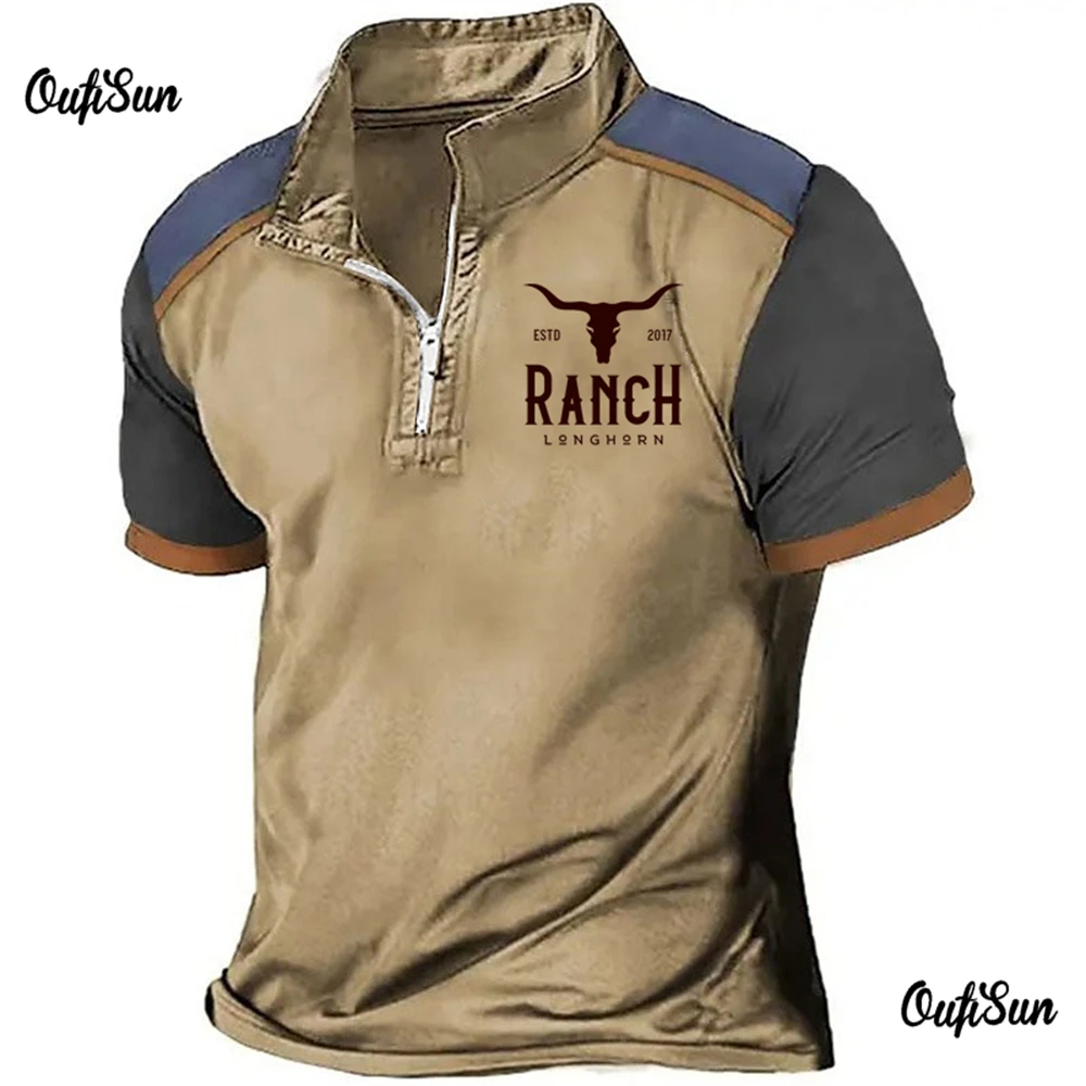 

Vintage Shirts 3d Word Printed Polo Shirt For Men Casual Summer T-Shirt Yellowstone Pattern Short Sleeve Tops Men's Clothing 5xl