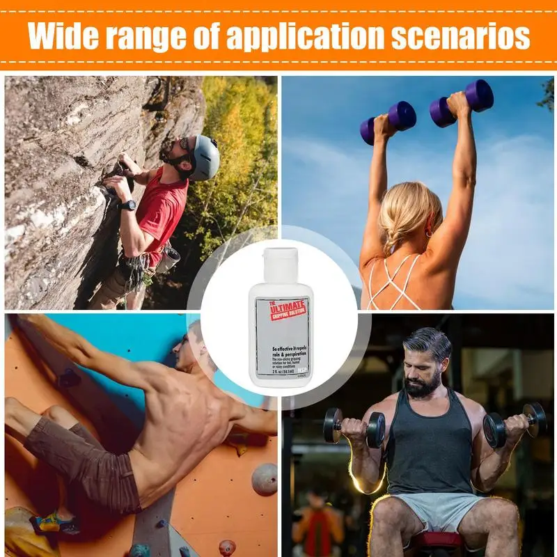 2 Oz Anti-skid Transparent Dry Hand Solution pole dance Anti Slip Liquid Sport Powder For Rock Climbing Sports Liquid Magnesium 2